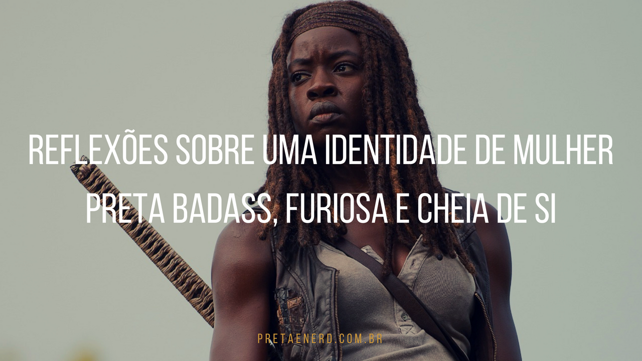 Imagem da personagem Michonne da série Walking Dead